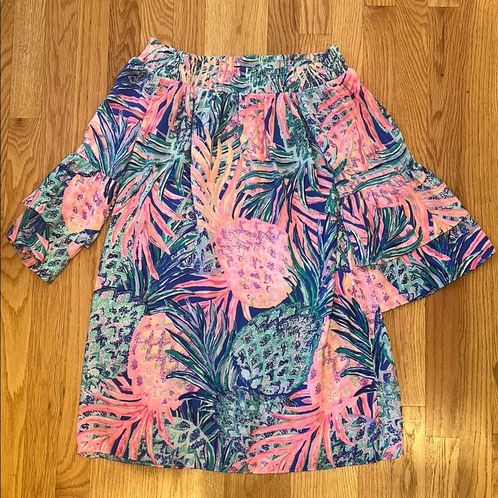 Lilly Pulitzer Dress - Tobyn Tunic off the Shoulder - Picture 5 of 15